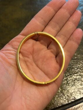 Pavoi Gold Tone Hinged Bangle Bracelet - Women Jewelry
